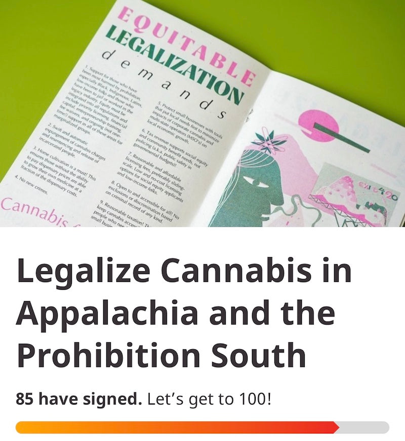 Sign our petition to demand the end of prohibition in Appalachia and the South!